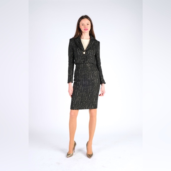 SHILATELIAV 2 Piece Set Tweed Black